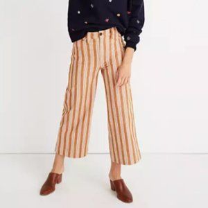 Madewell - Emmett Wide Leg Crop Pants - Stripe